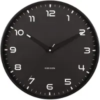 Karlsson Orgullo Wandklok | Ø40cm | Zwart