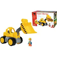 BIG Power Worker Wiellader + Figuur - Zandbak - Speelgoedvoertuig