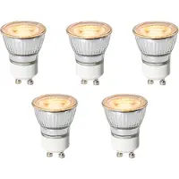 LUEDD Set van 5 GU10 dimbare ledlampen 35mm 4W 200 lm 2200K