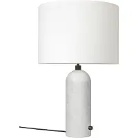 Gubi Gravity Tafellamp White marble | White Shade | Large
