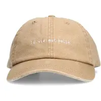 Manfield - Dames - Beige La vie est belle pet - Maat 1
