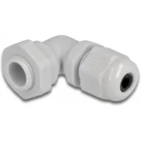 DeLOCK Kabelwartel 90 ° schuine pg7 grijs