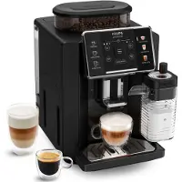Krups EA9128D, espressomachine, koffiebonen, ingebouwde molen, zwart
