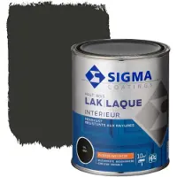 Sigma lak interieur 9005 gitzwart zijdeglans 750 ml