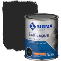 Sigma lak interieur 7021 zwart grijs zijdeglans 750 ml