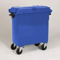 Engels Blauwe Afvalcontainer – 770 Liter, Hdpe Kunststof