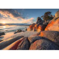 Overig Bay Of Fires Fotobehang - Meerkleurig - 2,80m X 400cm