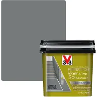 3v3 V33 Vloer en trapverf carbon satijn voor binnen gebruik 0,75l