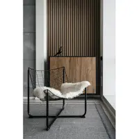 Grosfillex Wandpaneel Linio - Element 3d Effect - Pvc - Walnut - 37,5x260cm