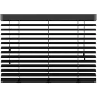 Decosol 320 Jaloezie Horizontaal Deluxe Aluminium Mat Zwart 100x180cm