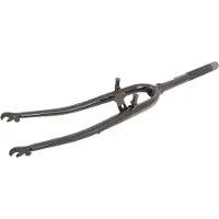 No Brand Voorvork hybride 28" met 1 1/8" vorkbuis - V-brake remnok en dynamohaak - zwart