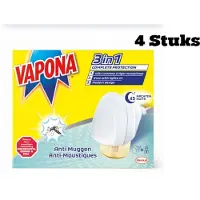 Vapona Anti-mug Apparaat en vullling 45nachten - Voordeelverpakking