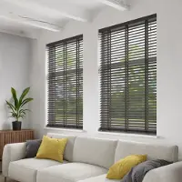 Decosol 962 Jaloezie Horizontaal Deluxe Hout Donkerbruin 120x220cm