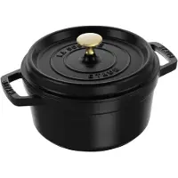 Staub braadpan rond ø 20 cm gietijzer zwart