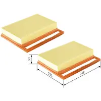 Bosch Luchtfilter S9402 Bosch voor o.a. MAYBACH, MERCEDES-BENZ
