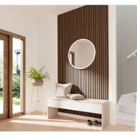 Cando Lattenwand Decowall Acoustic - Walnoot - 260x30cm - 2 Stuks