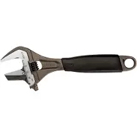 Bahco Ergo Reversible Large Opening Jaw Central Knurled With Rubber Handle 39 Mm 218 Mm