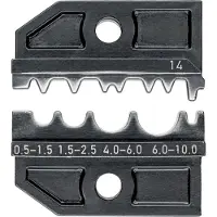 Knipex 97 49 14 Krimpinzetstuk Ongeïsoleerde knelverbinders, Ongeïsoleerde doorverbinders, Ongeïsoleerde persverbinders 0.5 tot 10 mm² Geschikt voor merk