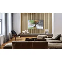 No Brand Quanti Akoestische Lattenwand - Licht Eiken - 244x52cm - 1 Stuk