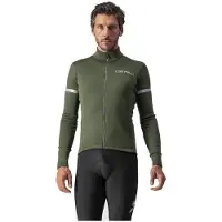 Castelli Fondo 2 FZ Long Sleeve Jersey Militair Groen, Maat S