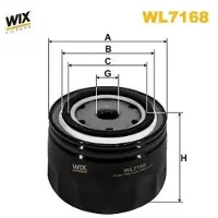 WIX FILTERS WL7168 Oliefilter
