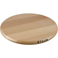 Staub Ronde magnetische onderzetter - hout - 23cm
