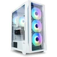Zalman PC-behuizing zonder voeding - i3 NEO TG (Wit) - Mid-toren - ATX-formaat - 4x120mm LED A-RGB