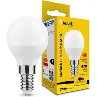 Technik LED Globelamp G80 E14 Mat - 4.9W 470lm 2700K - Warmwit - Vervangt 40W