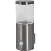 Ledvance Wandlamp buiten met bewegingssensor Endura Classic Ebro, dimbaar, alu / grijs / zink, Roestvrij staal