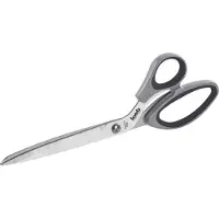Kwb behangschaar van roestvrij staal, gebogen, 280 mm totale lengte, 130 mm snijlengte, stabiel, speciaal geslepen, extra scherp, zwartgrijs