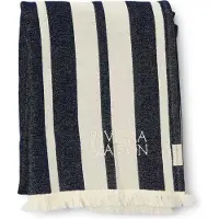 Rivièra Maison Plaid rechthoek Blauw - Jeron Decoratie deken 180x130, Bankdeken - Katoen, Viscose