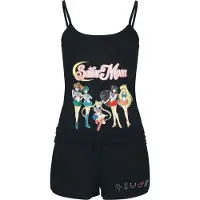 Sailor Moon - Anime Pyjama - Group - S tot 3XL - voor Vrouwen - zwart - Maat M