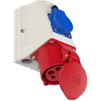 Keraf PCE CEE Wandcontactdoos Combinatie - 105156