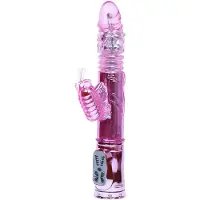 Baile - vibrator met vlinder en clitorisstimulator - roze