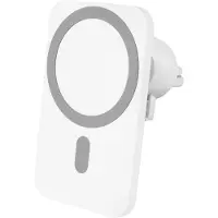 Nuvance - Telefoonhouders Auto - Geschikt voor MagSafe iPhone 12/13/14/15 - Telefoonhouder met Draadloze Oplader - Wit