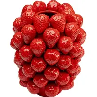 Kare design Vaas aardbeien rood 30cm