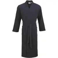 Carl Ross Unisex Badjas Kimono 38100 Night blue/Ocean blue S