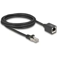 DeLOCK Network Extension Cable RJ45 plug to RJ45 jack Cat.6A S/FTP 2 m black