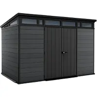 Keter Tuinhuis Cortina 117 - Kunststof - Antraciet - 218 X 340 X 226cm - 7,41m²