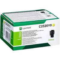 Lexmark C2320Y0 Toner Geel