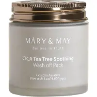 MARY & MAY Vegan Cica Teatree Soothing Wash Off Pack - 125 g