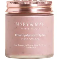 MARY & MAY Rose Hyaluronic Hydra Wash Off Pack - 125 g