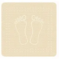 Kleine wolke Foot anti slip douchemat 55x55 cm, zandbeige