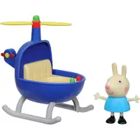 Pipsa Possu Peppa's Adventures kleine speelgoedhelikopter inclusief 7,5 cm Rebecca Rabbit-figuur, ge?nspireerd op de tv-show, voor kleuters vanaf 3