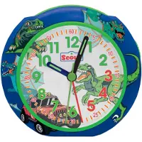 Scout Kinderwekker Pics Quartzwekker, leerwekker, cadeau-idee, kinderkamer, begin van de school, dino