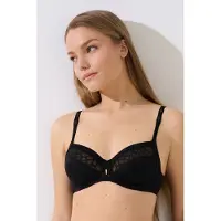 Lisca Zwarte beugel bh Opal B - E | Maat 95
