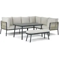 Lifestyle Garden Furniture Lifestyle Boretti dining loungeset 4-delig
