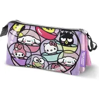KARACTERMANIA Sanrio Driedelig etui Hello Kitty Gashapon, roze