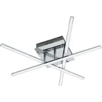 Eglo Lasana 1 - Wand/Plafondlamp - 1 Lichts - Chroom - Wit