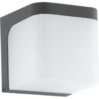 Eglo Jorba - Buitenverlichting - IP44 - Wandlamp - 1 Lichts - Antraciet - Wit